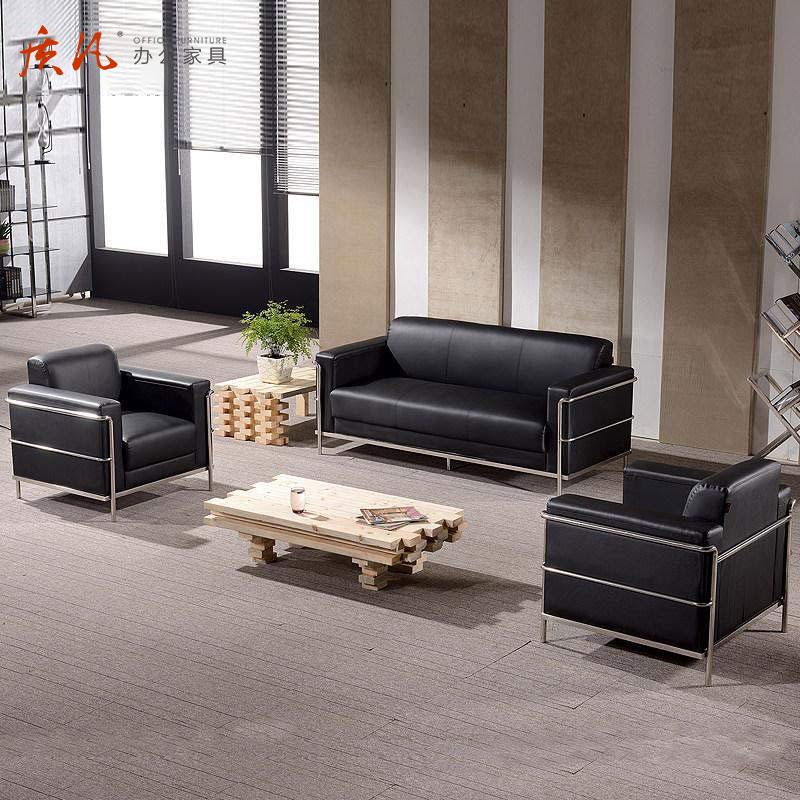 质凡办公室接待会客沙发高清大图