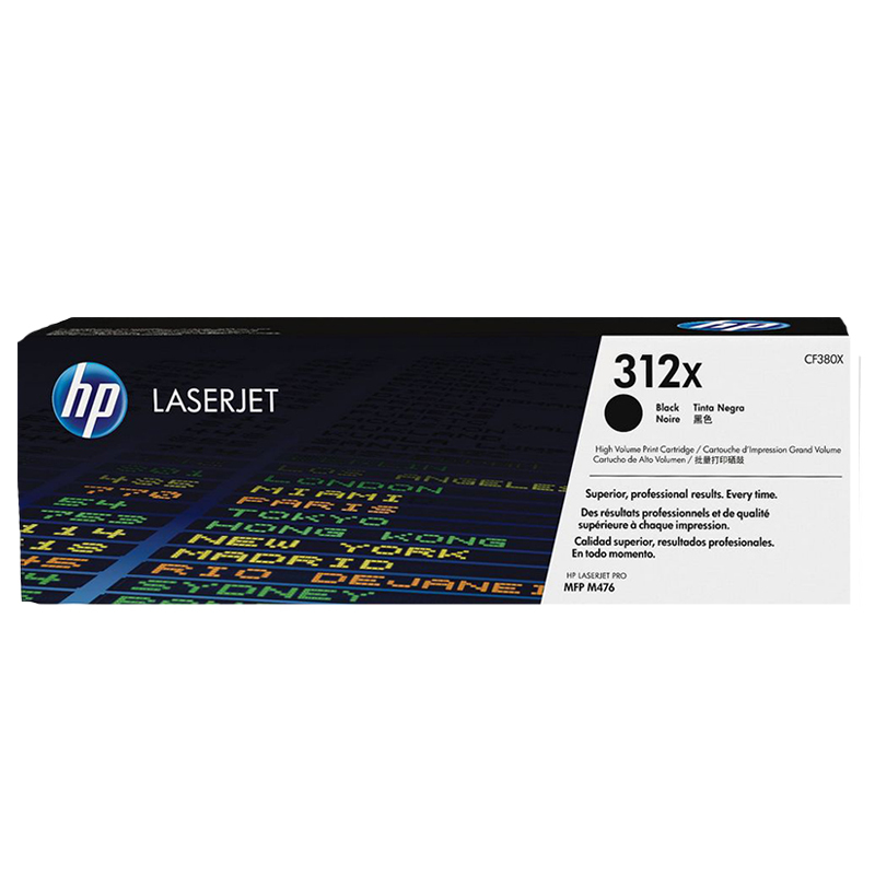 惠普(HP)CF380X 大容量黑色硒鼓 312X(适用LaserJet Pro MFP M476dw M476nw)高清大图
