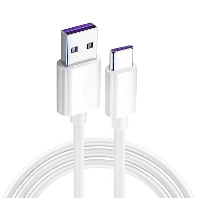 【苏宁宜品】type-c数据线tpyec超级快充5a适用华为小米荣耀手机线充电线typec 白色 200cm