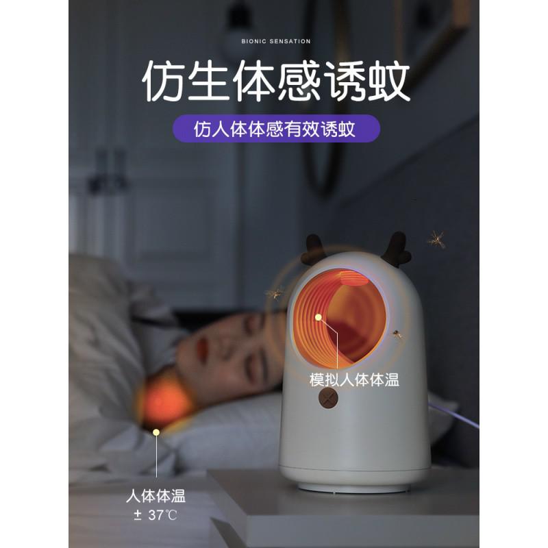 萌宠灭蚊灯家用室内孕妇婴儿蚊子捕蚊器物理插电式防蚊灯 三维工匠 芭比兔*1高清大图