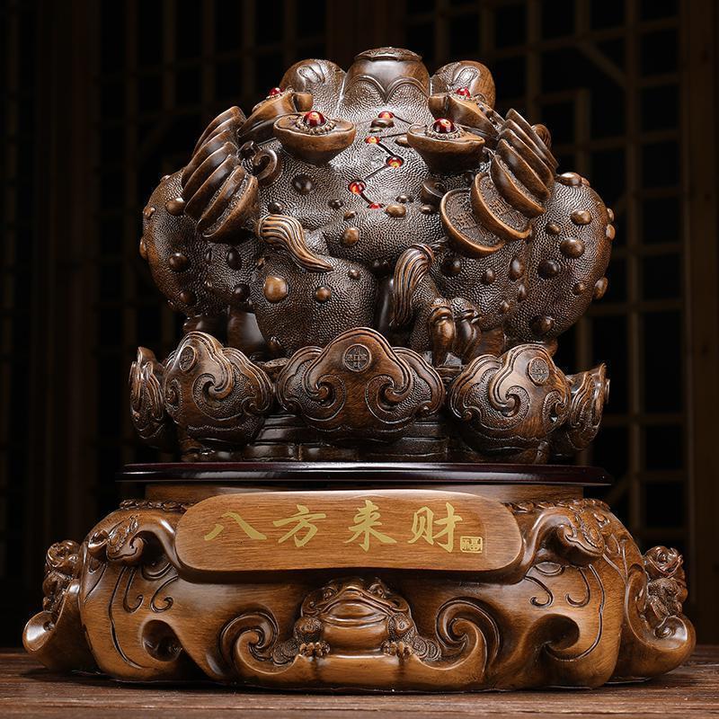 金蟾摆件金蝉蟾蜍老板办公室桌面书桌房装饰工艺开业礼品_299_743