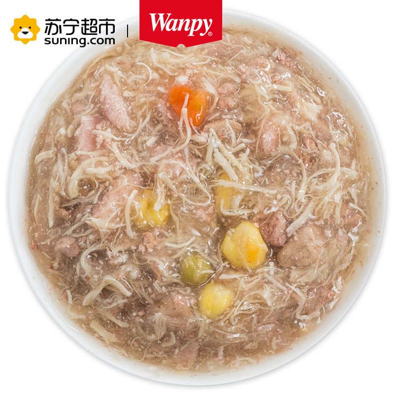 Wanpy顽皮鲜封包100g猪肉蔬菜鲜封包狗零食狗狗湿粮拌饭