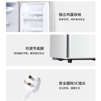 志高(CHIGO)38升双门一级能效小型冰箱 宿舍租房冷藏冷冻 节能省电家用迷你小冰箱
