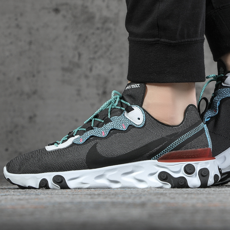 NIKE/耐克 男鞋 2020新款React Element 55 SE高桥盾低帮减震运动休闲鞋 CD2153-001
