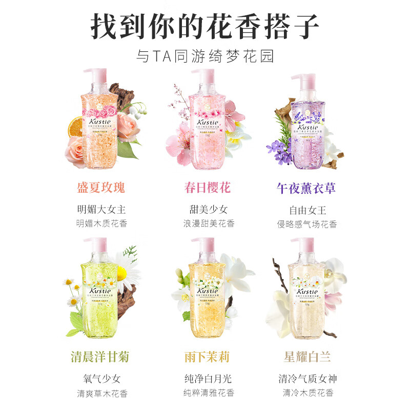 蔻斯汀 兰花花瓣沐浴露380g沐浴露高清大图