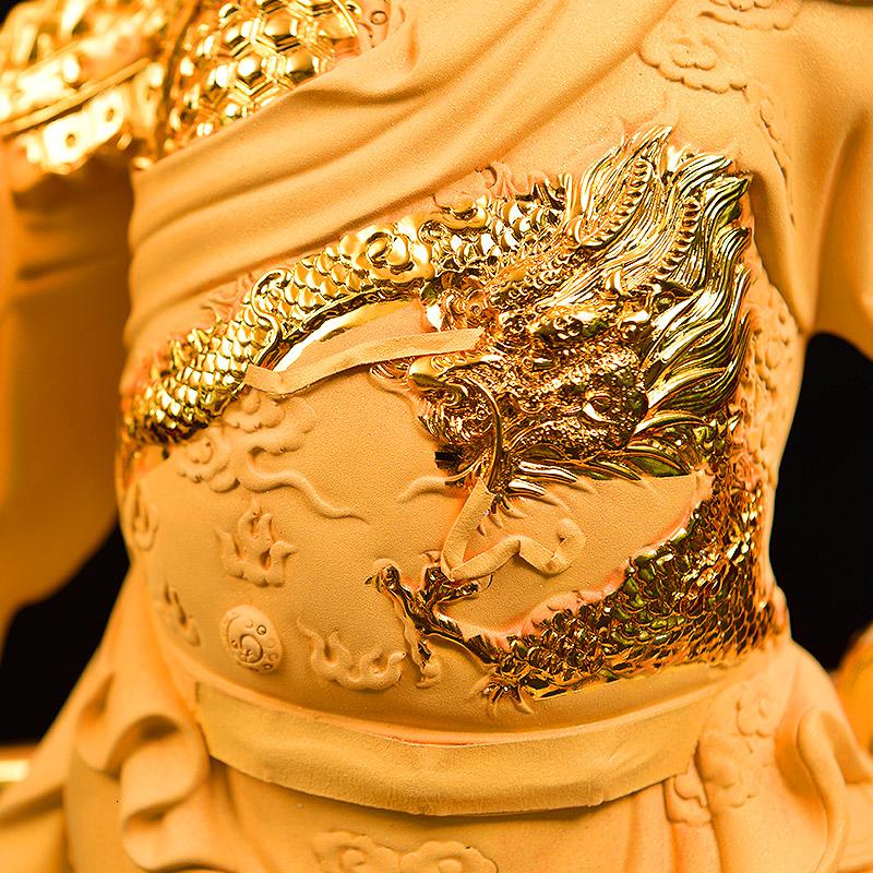 美帮汇关帝圣公关公摆件大号工艺品办公室开业礼品高清大图