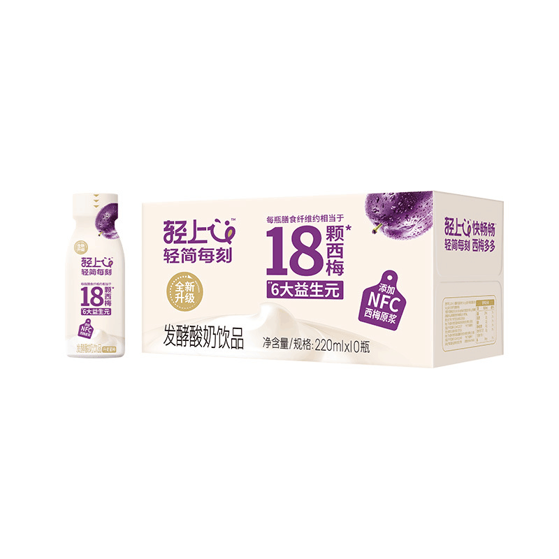 西梅多多酸奶饮品0添加蔗糖含膳食纤维饮料饮品整箱220ml*10瓶图片
