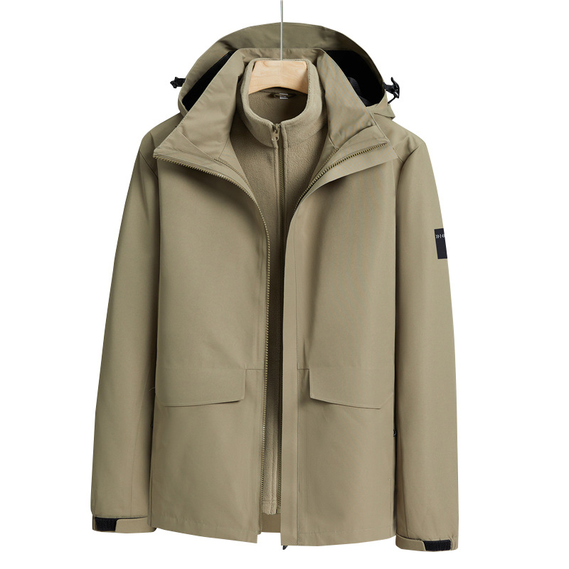 浩博时代 男士三合一冲锋衣两件套装 多色可选 L-5XL 件高清大图