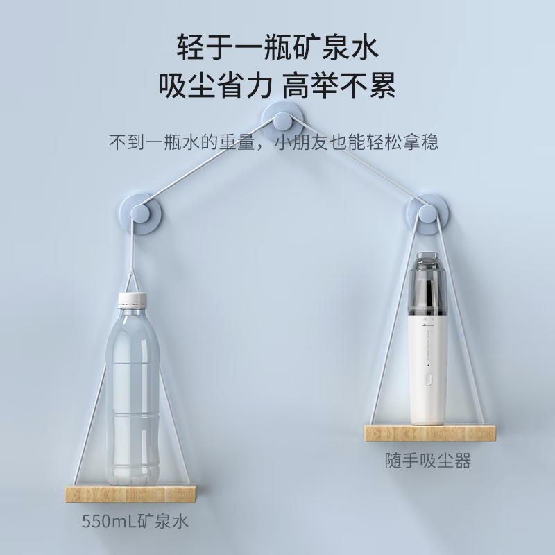 艾贝丽无线吸尘器SY01Q8Z 10升大尘桶 50W强劲吸力 机械操控 无线便携设计高清大图