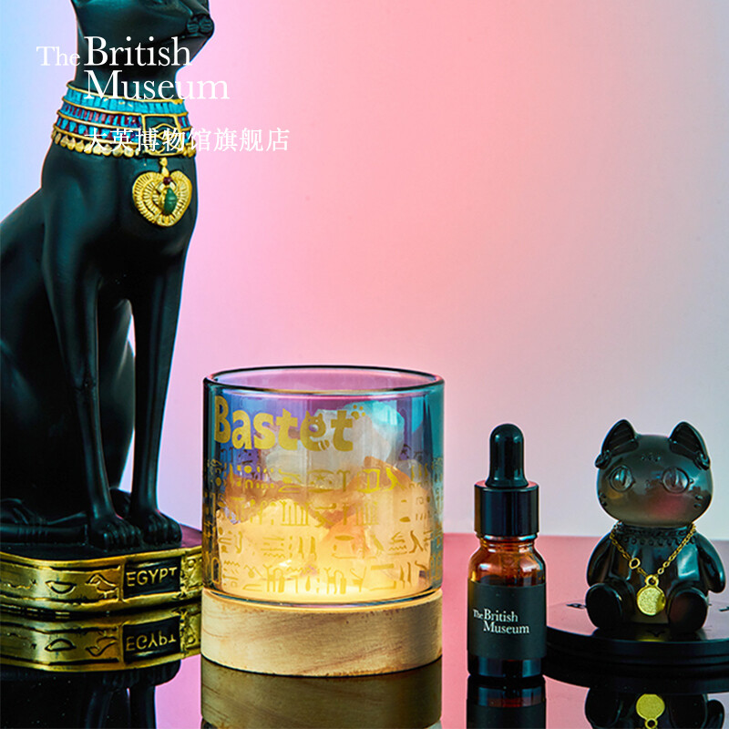 大英博物馆安德森猫香薰灯晶石摆件净化空气舒缓压力提升生活品质高清大图