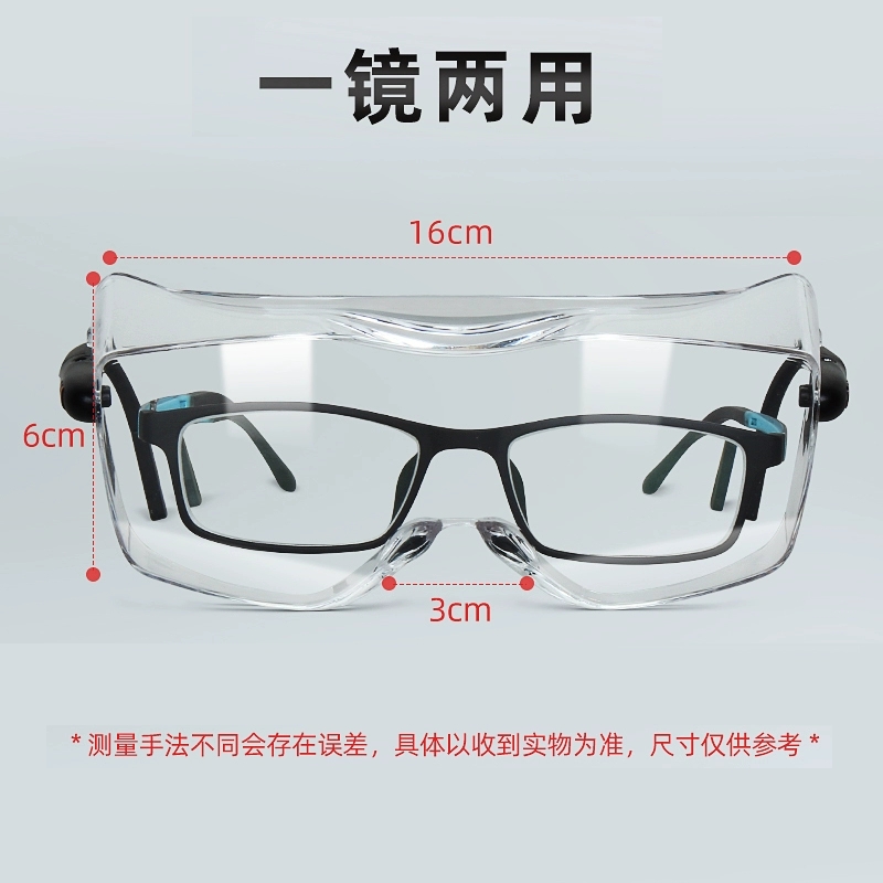 3M 12308护目镜可佩带近视镜防雾款防冲击防风沙时尚骑行防护眼镜高清大图