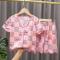 儿童睡衣夏季短袖小女孩中大童空调服薄款卡通宝宝女童套装家居服莎丞