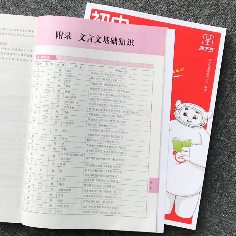 [热卖款2册]文言文完全解读+古诗文 初中通用 [正版]2024初中生文言文完全解读初中必背古诗词和文言文全解一本通人教高清大图