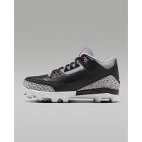 耐克(NIKE)棒球钉鞋男款复古潮流拼接设计防滑耐磨运动棒球鞋 Black/Cement_Grey/White/Fire_R 48.5