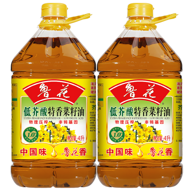 鲁花低芥酸菜籽油4L