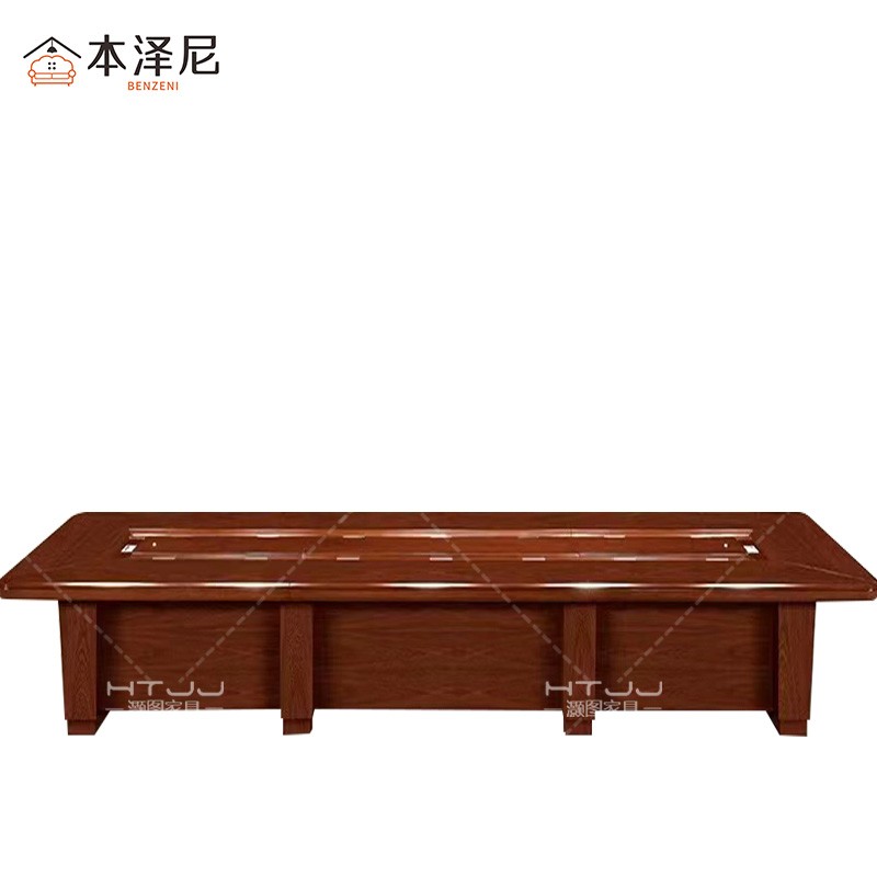本泽尼 会议桌 油漆会议桌(按米)HTX-YQ880 2000*760mm 米高清大图