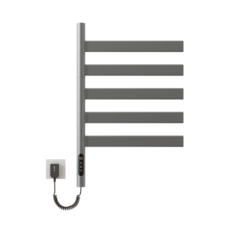 SIOYIE/芯毅德国品牌电热毛巾架可旋转毛巾架浴室卫生间加热烘干定时调节 G68 灰色