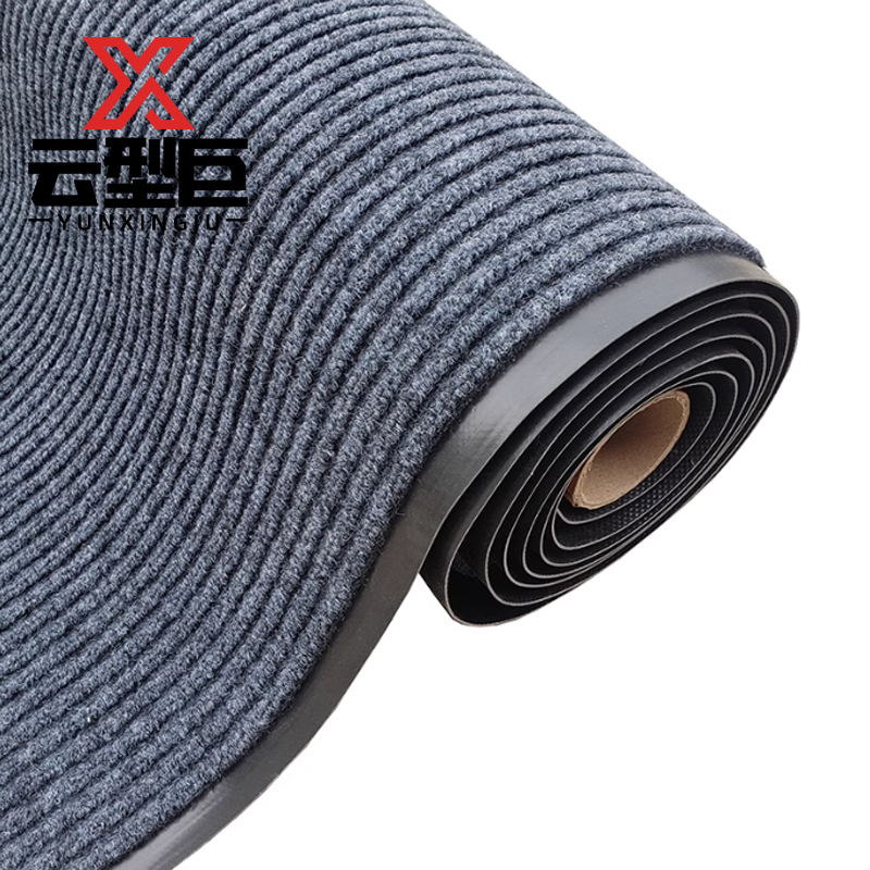 云型巨 地毯 大面积铺满可裁剪入户门地垫地毯防滑进门门垫脚垫 灰色宽120cm 单位:米高清大图