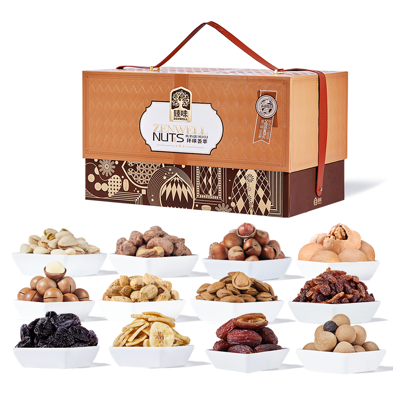 臻味-2300g环球荟萃坚果礼盒12种美味7种坚果高端礼盒市场璀璨明珠