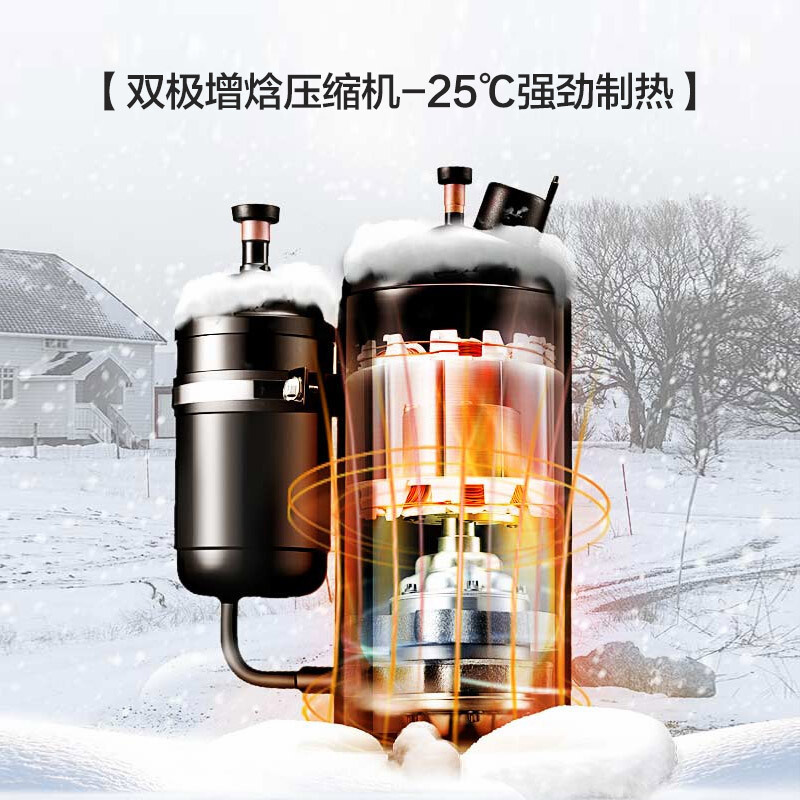 格力(GREE) 空气能热水器SXT200LCJW/C1-1舒智全能王家用200升变频一级能效分体式WiFi智能