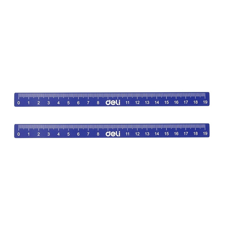 得力(deli)7850 磁条橙色蓝色20cm量程直尺白板尺磁性直尺