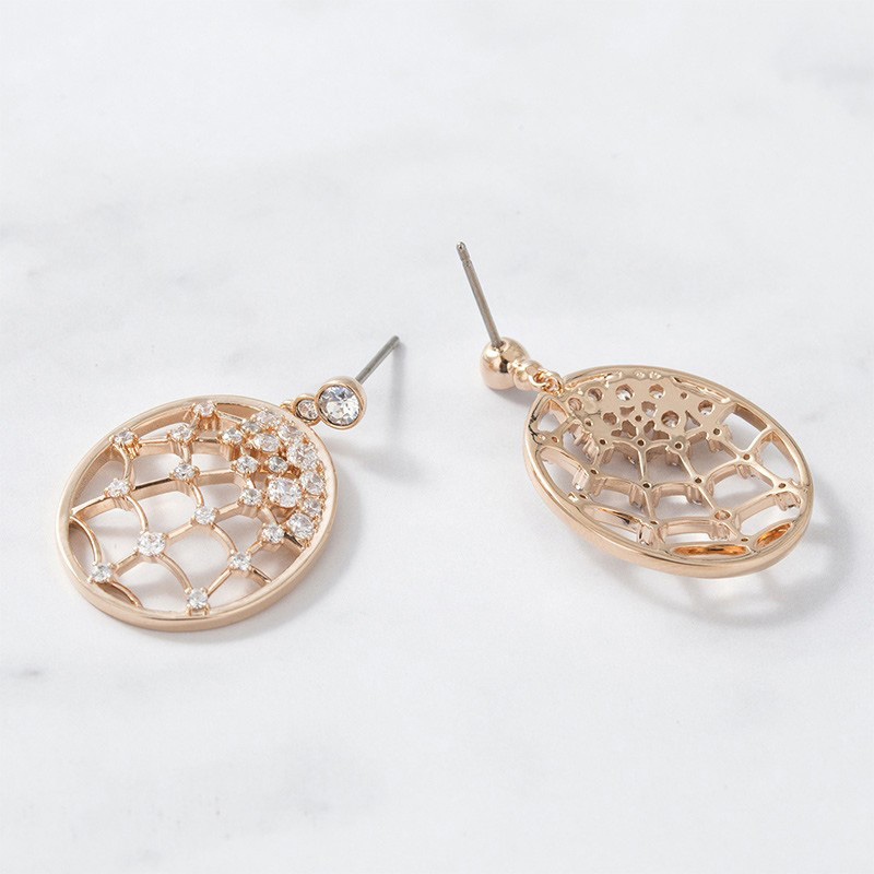 Swarovski 施华洛世奇 女士人造水晶冰点蛛网耳饰 5488406