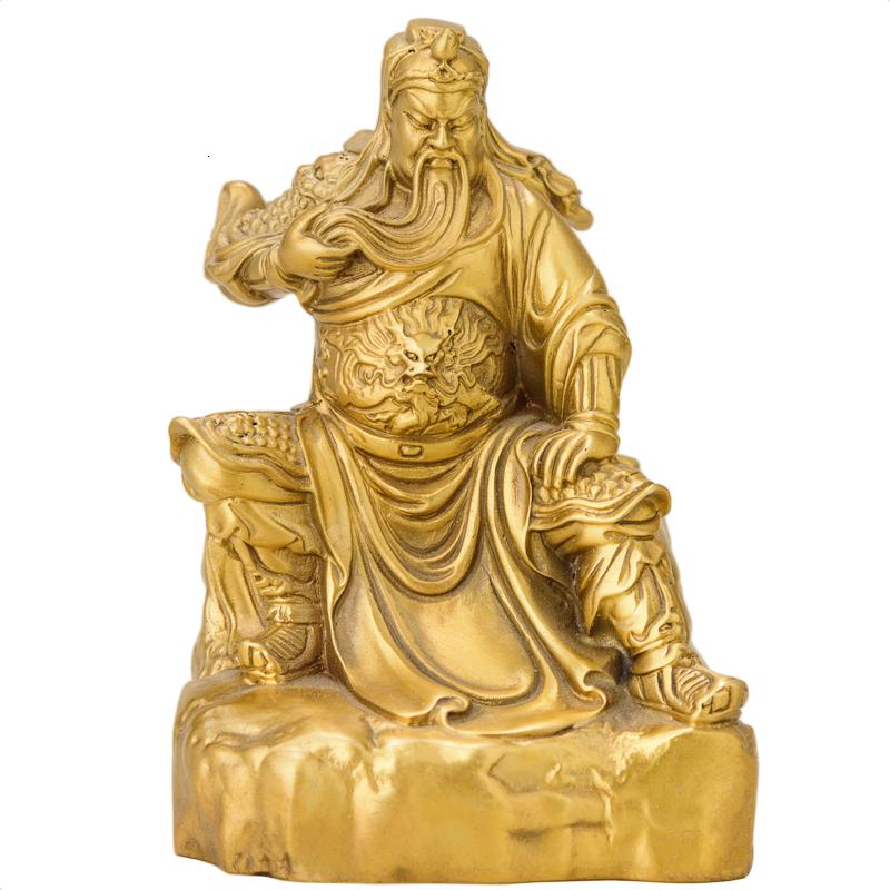 家柏饰(CORATED)关公摆件汽车车内 铜武关二爷佛像车载装饰品高清大图