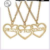 闺蜜项链女韩版好友友谊拼图学生一对姐妹项链三四人可拼接锁骨链 三闺蜜心连心