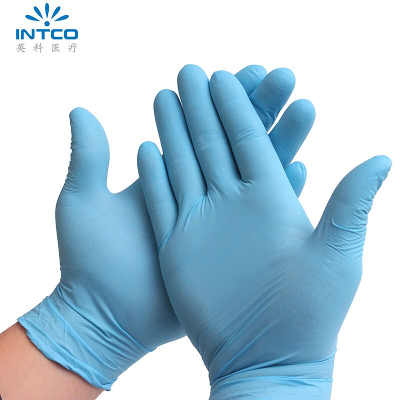 英科(INTCO) 一次性医用(丁腈 乳胶) 检查手套 50副/盒