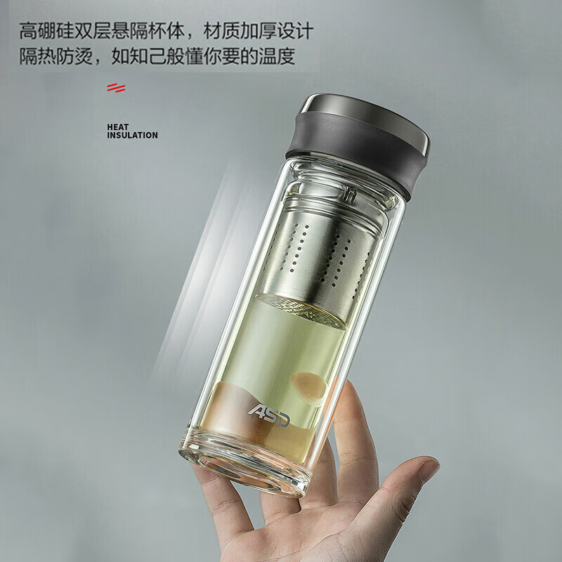爱仕达 RWB35B5Q时光系列·双层玻璃简约杯高清大图