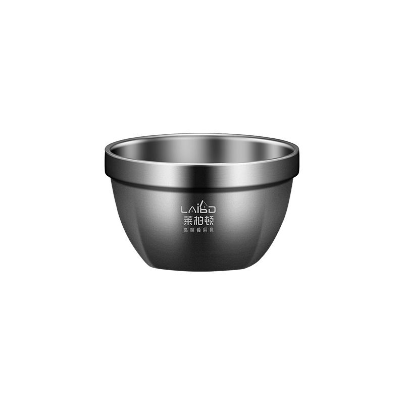 T8046纯钛双层碗 小号【500ML】内外双层纯钛碗
