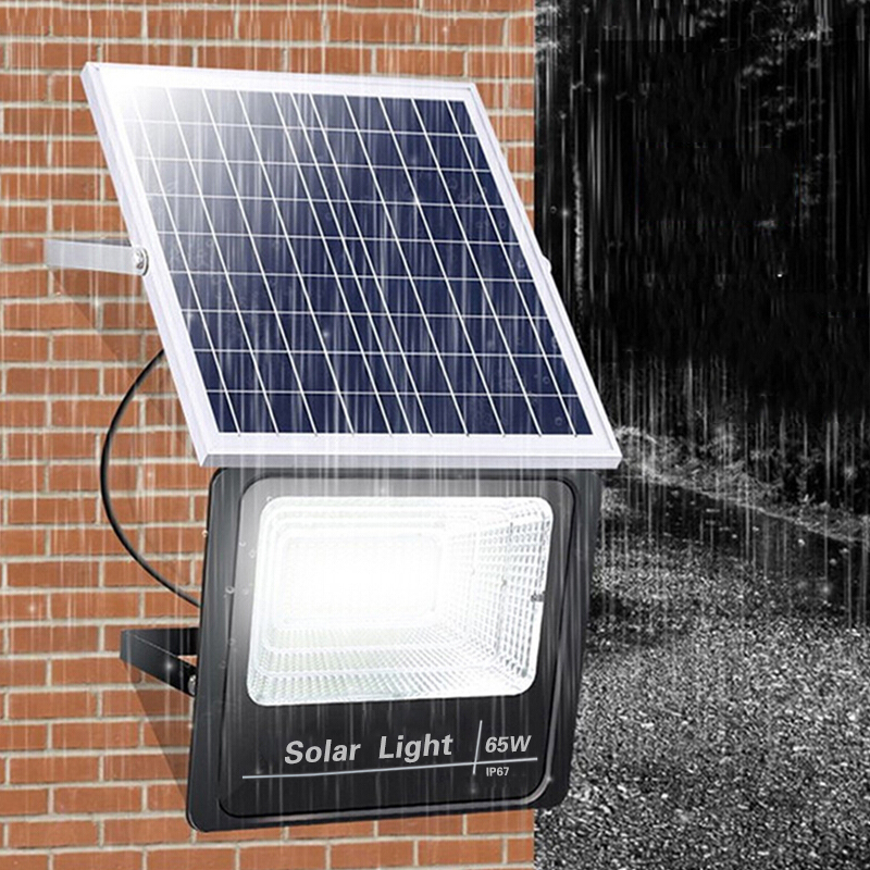 舒福佳 shufujia太阳能灯户外庭院太阳能路灯家用防水室内外投光灯 25W+5米连接线+照明约50㎡