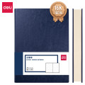 得力(deli) 3185皮面本16K160张加厚商务皮面本办公用品 会议记事本 蓝色