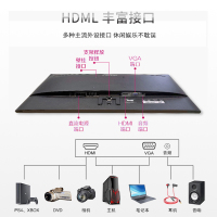 AOC X23E1H 22.5英寸 AH-IPS屏 16:10微边框家用办公电脑显示器 HDMI接口 可壁挂
