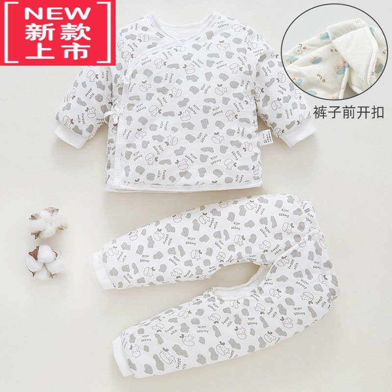 可莉允新生婴儿儿棉衣套装秋冬季薄棉衣服刚出初生宝宝加厚保暖棉袄外套棉服图片
