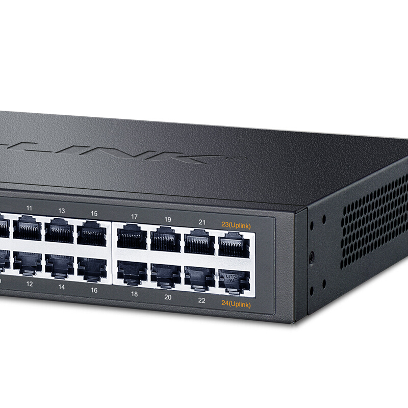 普联 TP-LINK 24口全千兆交换机 非网管T系列 企业级交换器 监控网络网线分线器 分流器 TL-SG1024DT