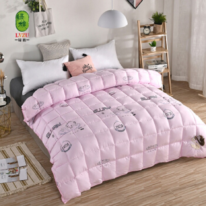 绿族(LVZU)赛达克/羽绒被 粉色200*230cm