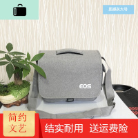 相机包 男 女 单反 摄影包便携可爱单肩850D70D80D90D6D200DNEW LAKE 质感灰大号+防_704