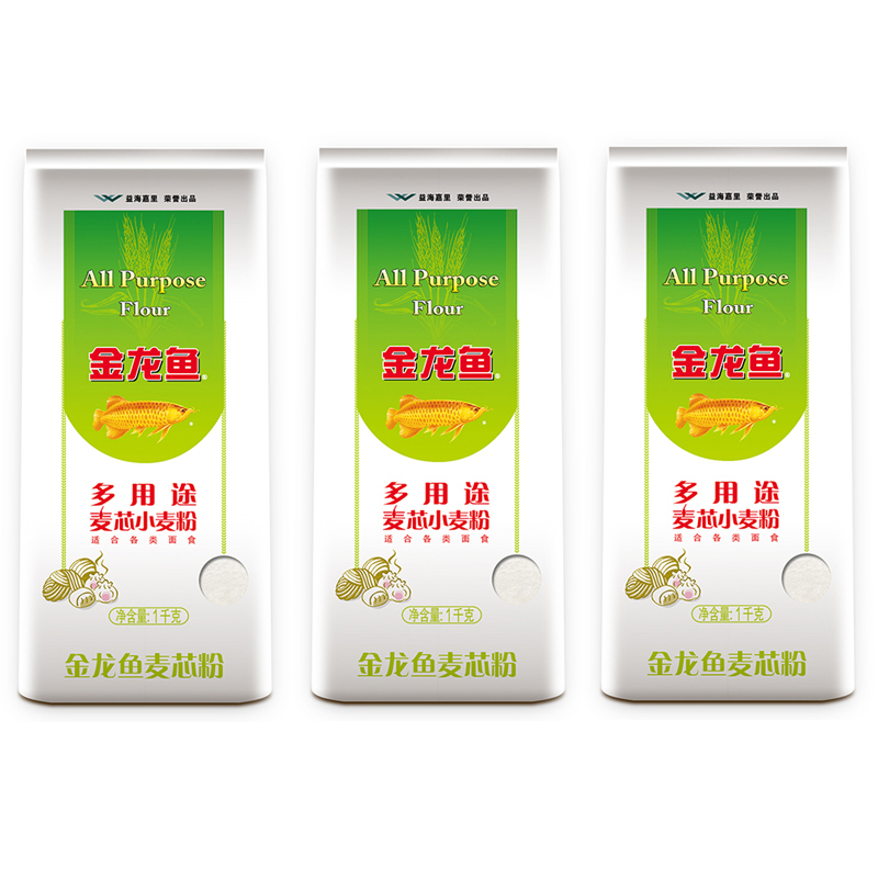 PY 金龙鱼多用途麦芯小麦粉 1KG*3（新老包装交替）