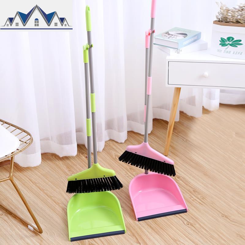 把不把手簸箕清洁头发塑料扫把笤帚配件扫帚套装少/扫地撮软毛粘 三维工匠 地板刮粉色-91N