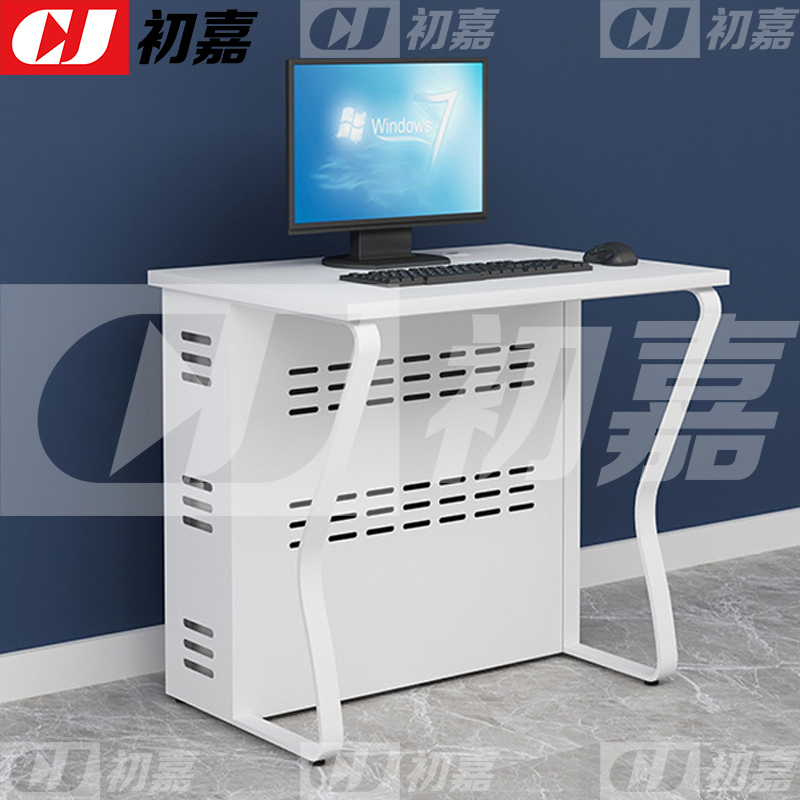 初嘉(CJ)钢架电脑桌培训桌机房电脑桌学习桌课桌 单人位C款