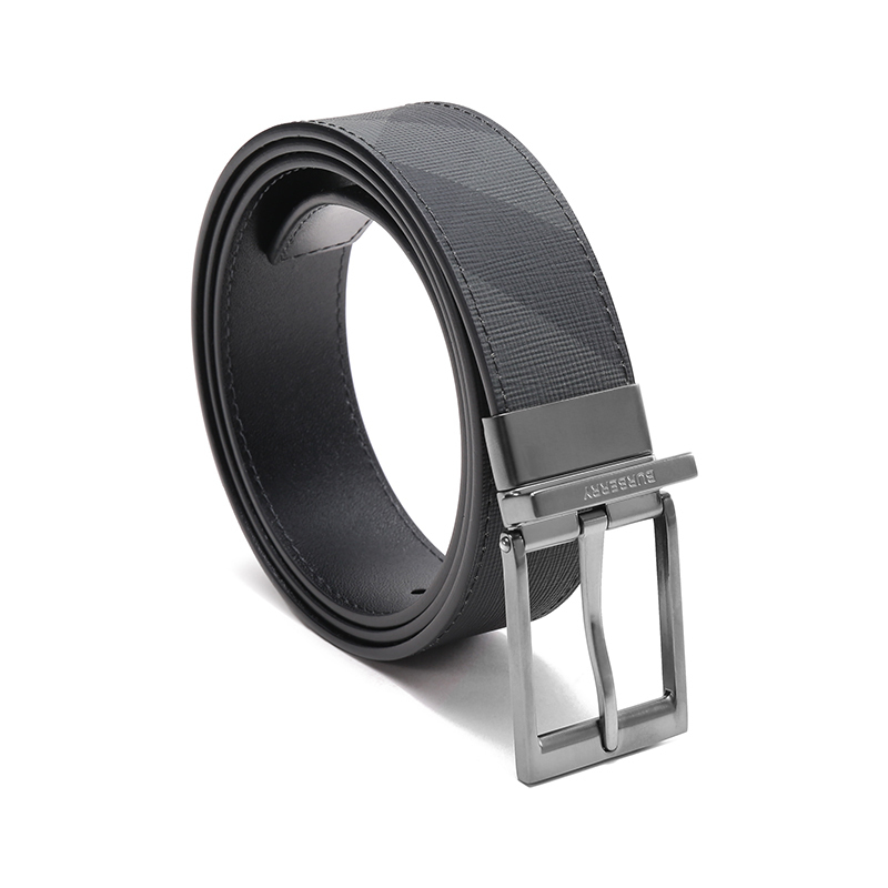 博柏利burberry男款可裁剪双面旋转皮带腰带8065344