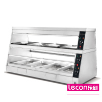 乐创(lecon)保温柜商用展示柜汉堡炸鸡熟食保温箱食品陈列柜WK-6P 1.5米2层 单台装