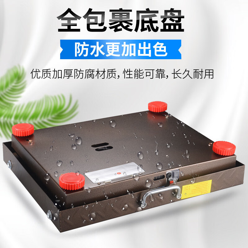 勇夺 无线分离式电子秤台秤 无线碳钢加厚300kg分离式电子秤高清大图
