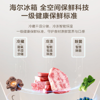 海尔(Haier) 509L十字对开门冰箱超薄零嵌全空间保鲜科技BCD-509WGHTD1BY6U1(白)