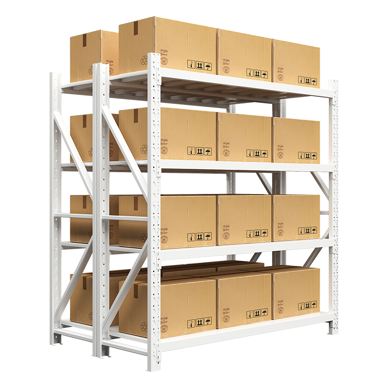 臻远ZYJJ-HJ-020仓储货架重型货架灰白色主架2000*600*2000mm/300kg高清大图