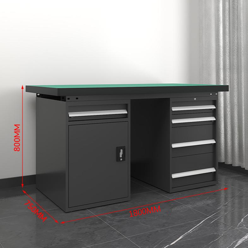 鑫金虎 防静电工作台车间流水线操作台工厂维修检验桌重型钳工台 五抽一门1.8m高清大图