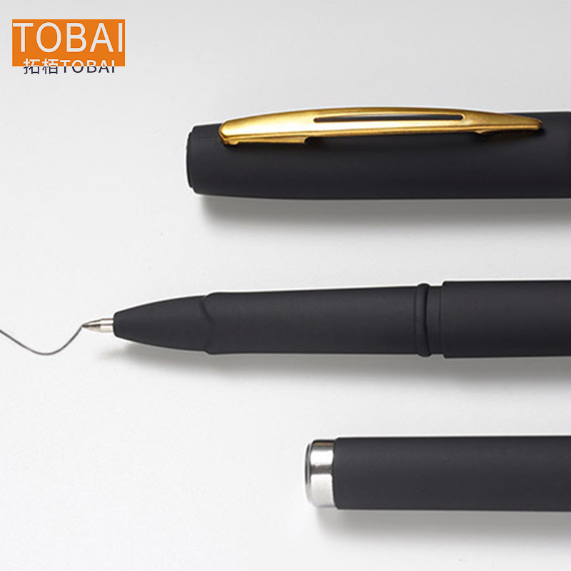 拓栢可定制路外宣传内容签字笔中性笔BW-21C支高清大图