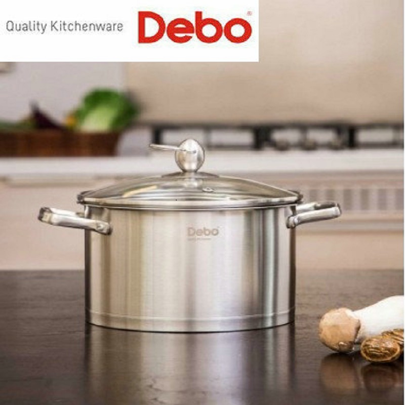 德铂(Debo)科堡20cm节能营养汤锅DEP-305不锈钢直角复底加厚无涂层 单个装