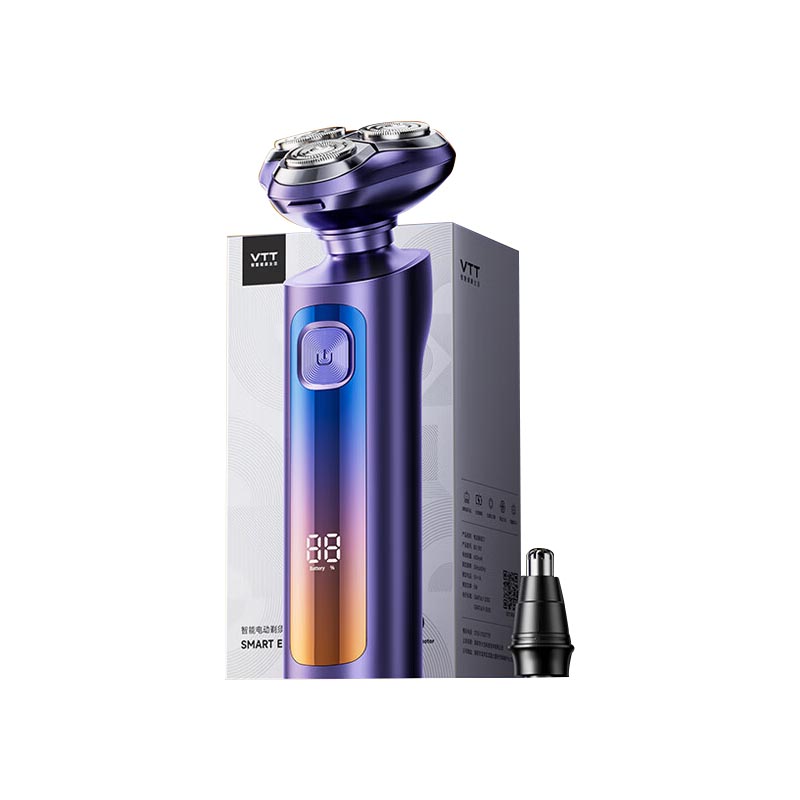 VTT 便携全身水洗旋转式胡须刀 390 紫色